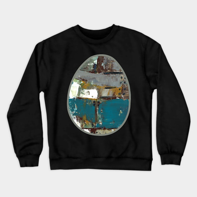 Art Acrylic artwork abstract Easter Egg Crewneck Sweatshirt by ArtFromK